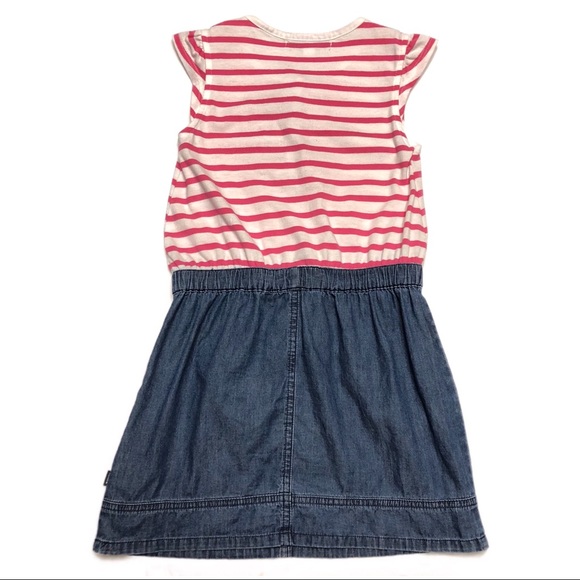 DKNY Cap Sleeve Half Denim Dress - Picture 2 of 6